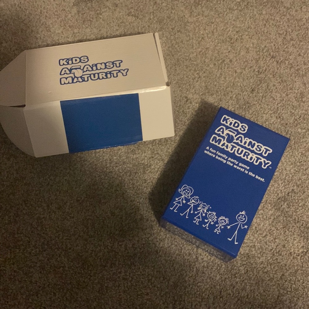 Kids against maturity card game